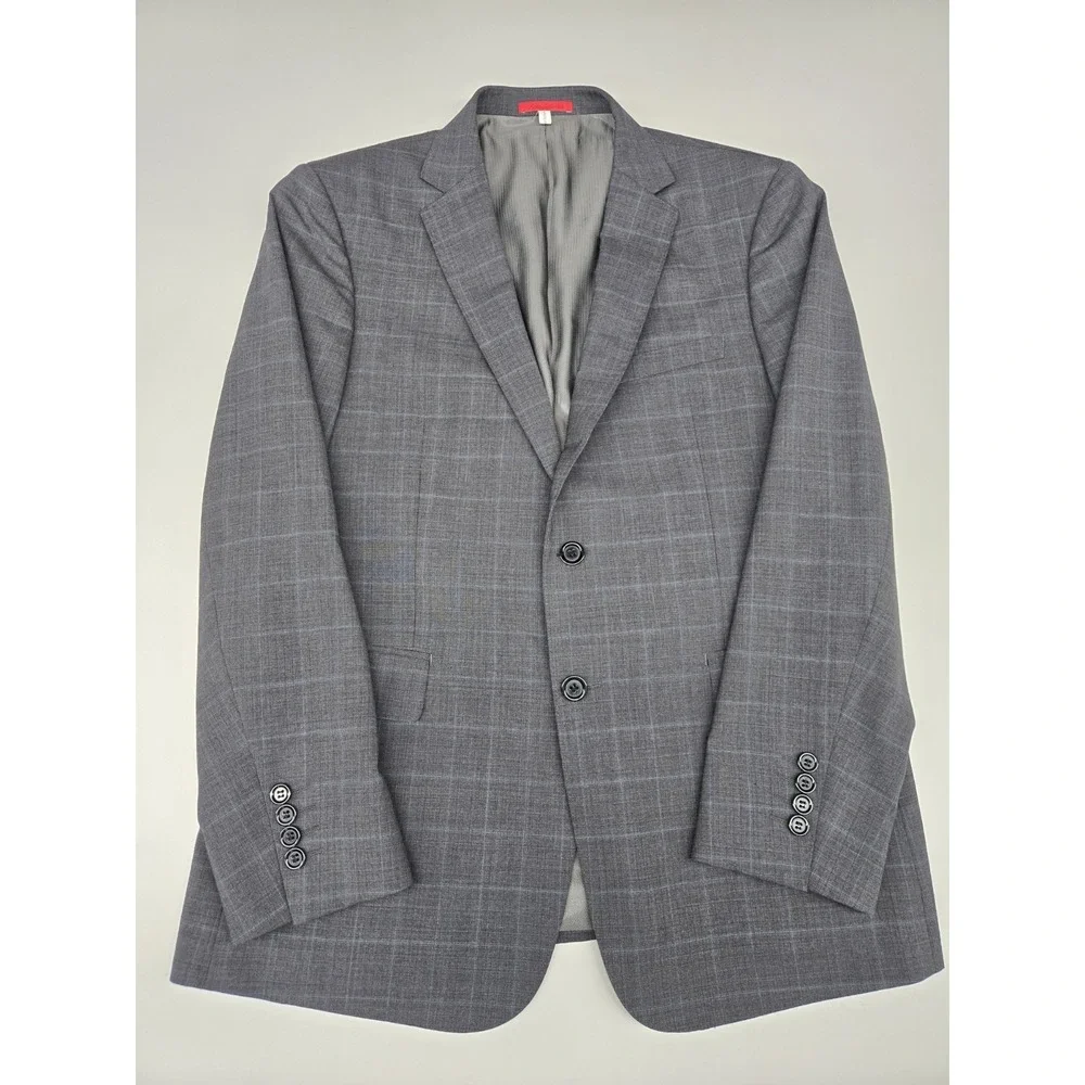 Mattarazi Uomo Men's Super 150's Australian Wool Window‎ Pane Blazer Size 52